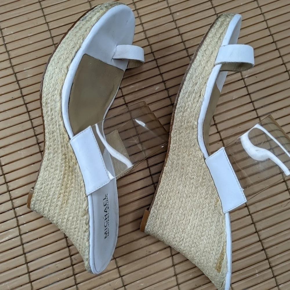 Michael Kors women's sz 6M platform espadrille toe loop sandals
